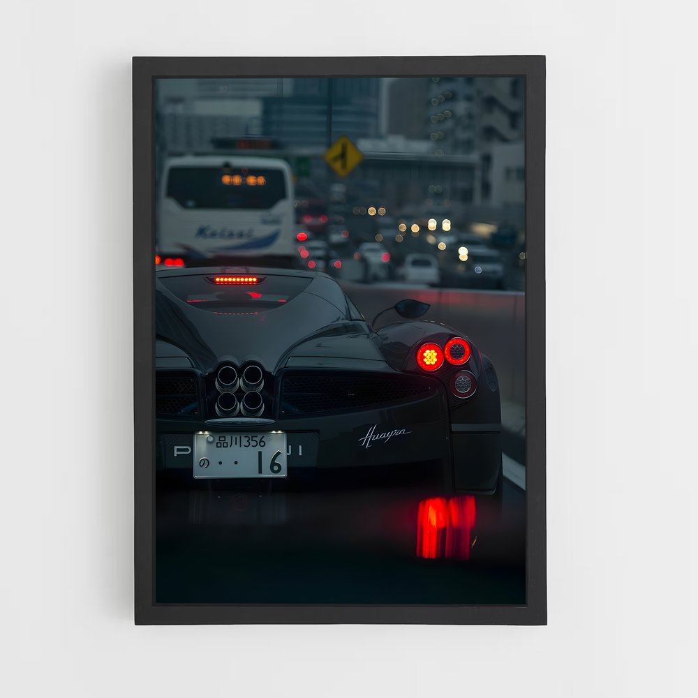 Poster Nuit Éclairante – affiche Koenigsegg (vue 2)